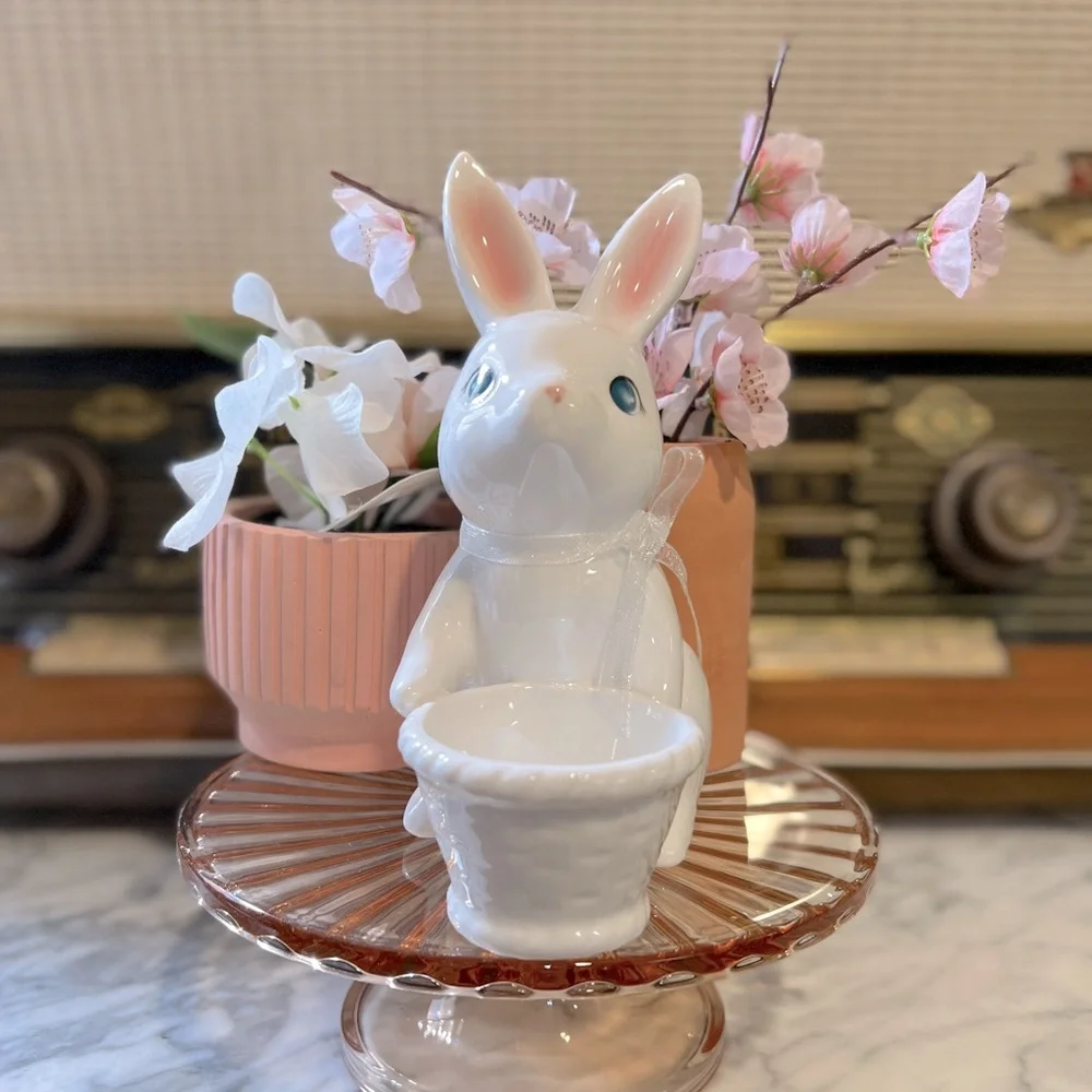 ✨NEW🐰Target Spritz 2023 Ceramic Easter Bunny Bunnies Figurine SET🌷